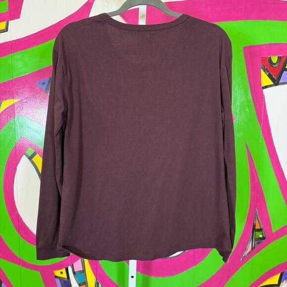Maurices Sleep, THANKFUL. Plum Long Sleeve Shirt. Size Small. - Picture 5 of 5